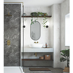 Splashwall  Bathroom Wall Panel Matt Cream Stone 585mm x 2420mm x 11mm