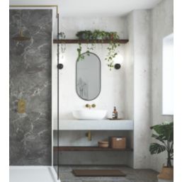 Splashwall  Bathroom Wall Panel Matt Cream Stone 2420mm x 585mm x 11mm