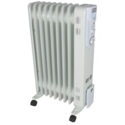 CYBL20-9 Freestanding 9-Fin Oil-Filled Radiator 2000W - Screwfix
