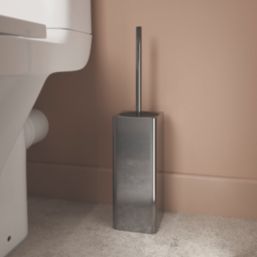 Elland Toilet Brush & Holder Brushed Chrome