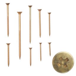 Goldscrew  PZ Double-Countersunk 5mm (Dia) Wood Screw Trade Pack 1000 Pcs