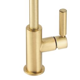 Abode Globe Single Lever Mono Mixer Kitchen Tap Brushed Brass