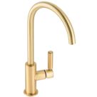 Abode Globe Single Lever Mono Mixer Kitchen Tap Brushed Brass