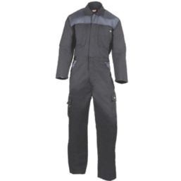 Dickies Everyday  Boiler Suit/Coverall Black Grey Large 42-48" Chest 30" L