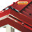 Corrapol-BT Red 3mm Super Ridge Bar 2000mm x 148mm