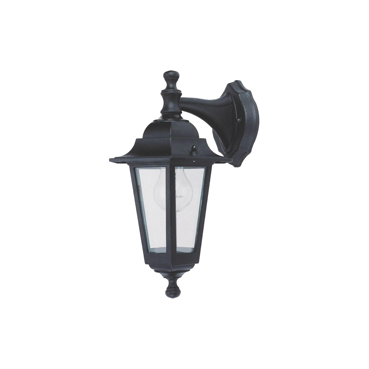 Essentials Coach Outdoor Hanging Lantern Wall Light Black (94827)