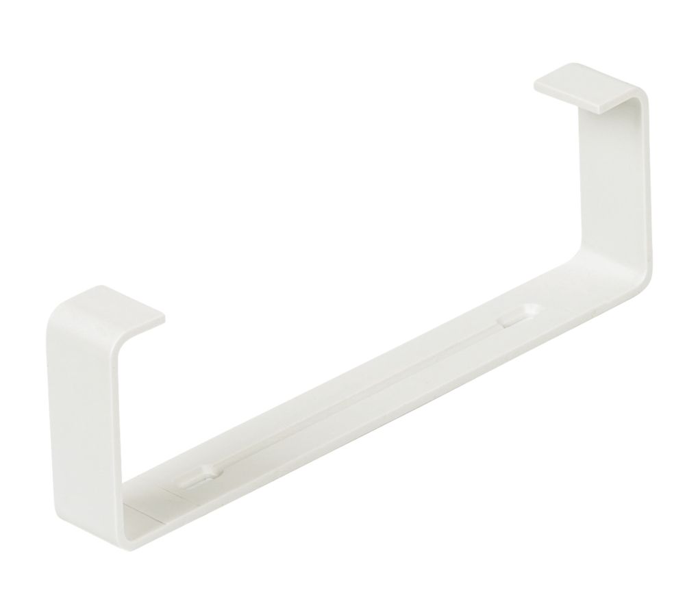 Manrose Rectangular Flat Channel Clip White 204mm 2 Pack