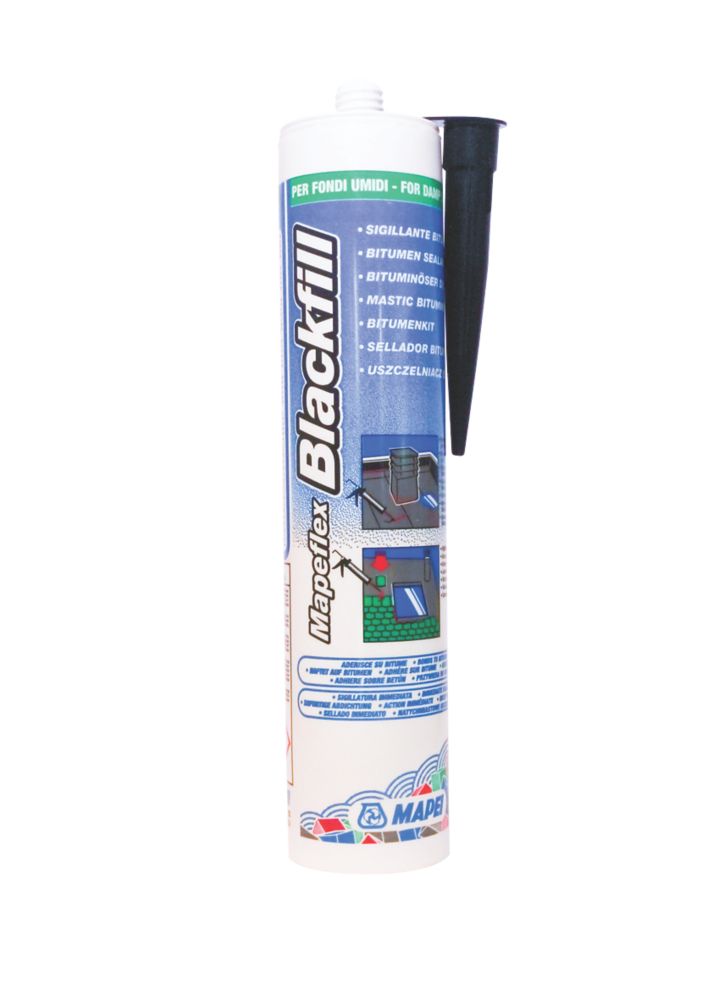 Mapei Blackfill Bitumen Sealant Black 300ml Screwfix