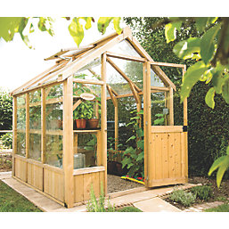 Forest Vale 8' x 6' (Nominal) Timber Greenhouse with Assembly