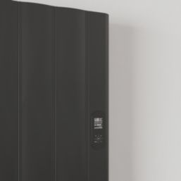 Azur Stratos 2000W Electric Radiator 1600mm x 610mm Black 6824BTU