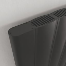 Azur Stratos 2000W Electric Radiator 1600mm x 610mm Black 6824BTU
