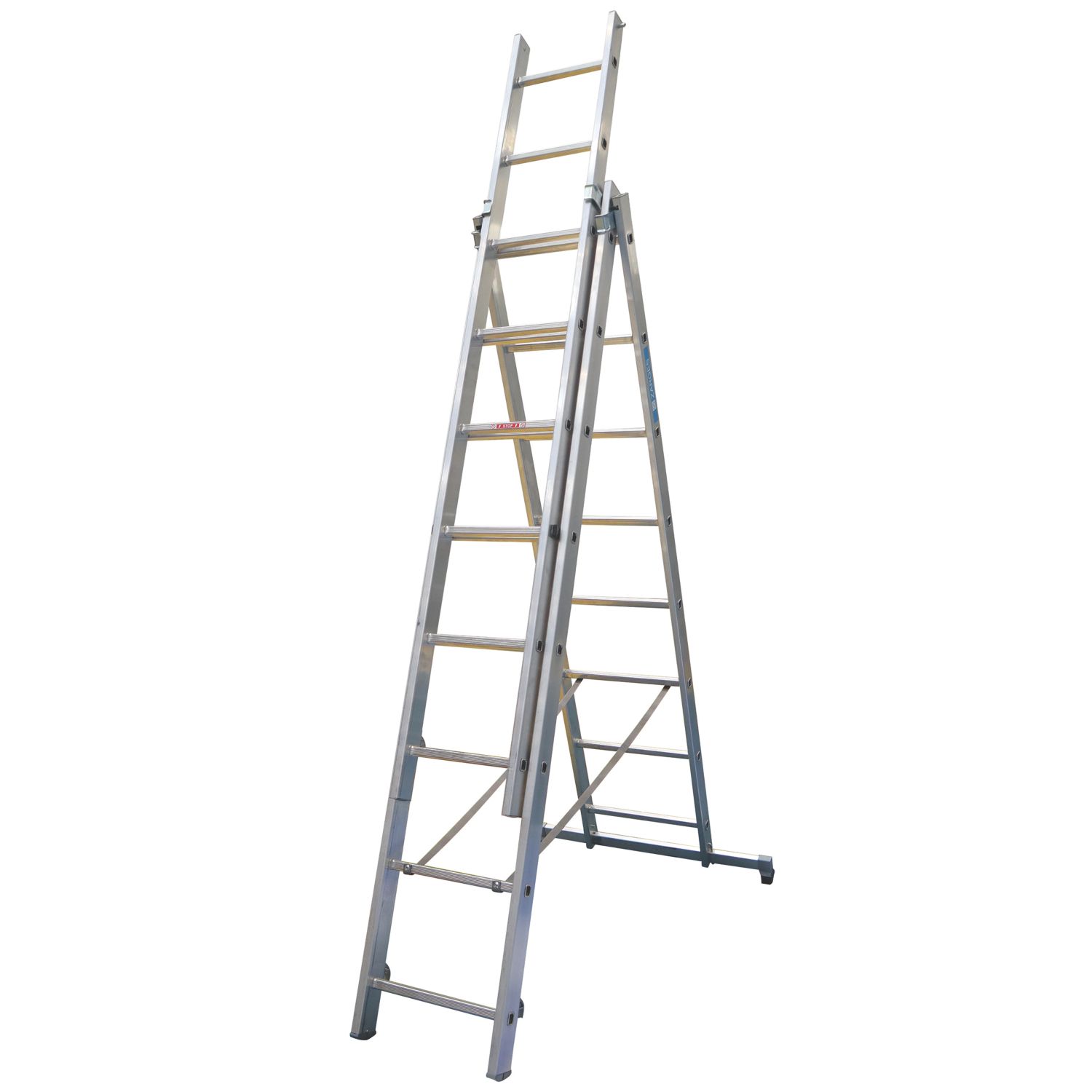 Zarges Light Trade Aluminium 5.12m Combination Ladder (948CP)