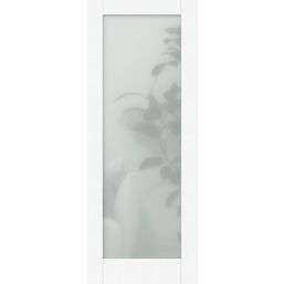 Green & Taylor  1-Frosted Light Primed White Wooden Shaker Internal Door 2032mm x 813mm