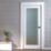 Green & Taylor  1-Frosted Light Primed White Wooden Shaker Internal Door 2032mm x 813mm