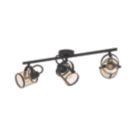 Eglo Dellow Bar 3-Light Spotlight Black/Brushed Brass