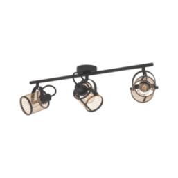 Eglo Dellow Bar 3-Light Spotlight Black/Brushed Brass