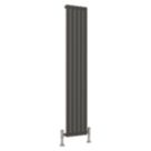 Reina Harley Single 1800mm x 350mm 2250BTU Anthracite Vertical Designer Radiator