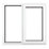 Crystal  Right-Hand Opening Clear Double-Glazed Casement White uPVC Window 1190mm x 1190mm