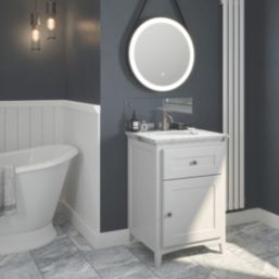 Splashback  Bathroom Splashback Crystal Clear with Bronze Caps 250mm x 600mm x 4mm