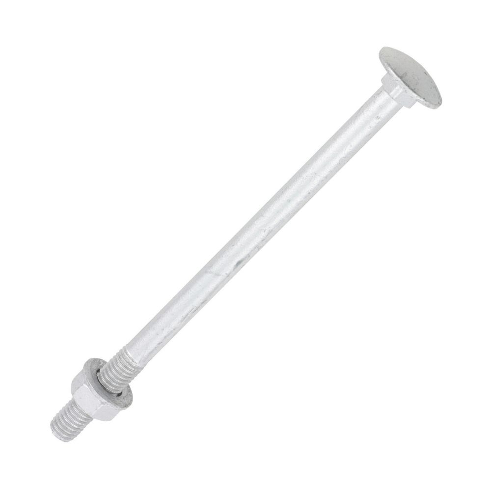 Timco Exterior Coach Bolts Carbon Steel Organic Silver Coating M8 x