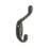 Decohooks Standard Two Prong Hook Matt Black 100mm