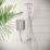 Mira Decor Warm Silver 10.8kW  Manual Dual Outlet Electric Shower