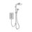 Mira Decor Warm Silver 10.8kW  Manual Dual Outlet Electric Shower