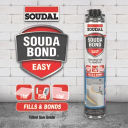 Soudal Soudabond Polyurethane Adhesive Foam Gun Grade 750ml