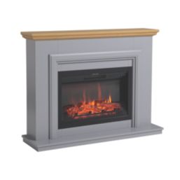 Focal Point Horsham Electric Suite Grey Painted-Effect 1140mm x 330mm x 872mm