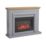 Focal Point Horsham Electric Suite Grey Painted-Effect 1140mm x 330mm x 872mm