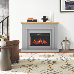 Focal Point Horsham Electric Suite Grey Painted-Effect 1140mm x 330mm x 872mm