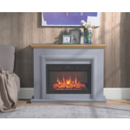 Focal Point Horsham Electric Suite Grey Painted-Effect 1140mm x 330mm x 872mm