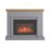 Focal Point Horsham Electric Suite Grey Painted-Effect 1140mm x 330mm x 872mm