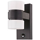 Eglo Atollari Outdoor LED Up/Down Wall Light With PIR Sensor Black 9W 720lm