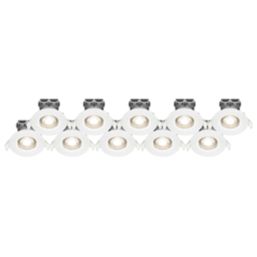 LAP  Fixed  LED Downlights White 4.5W 420lm 10 Pack