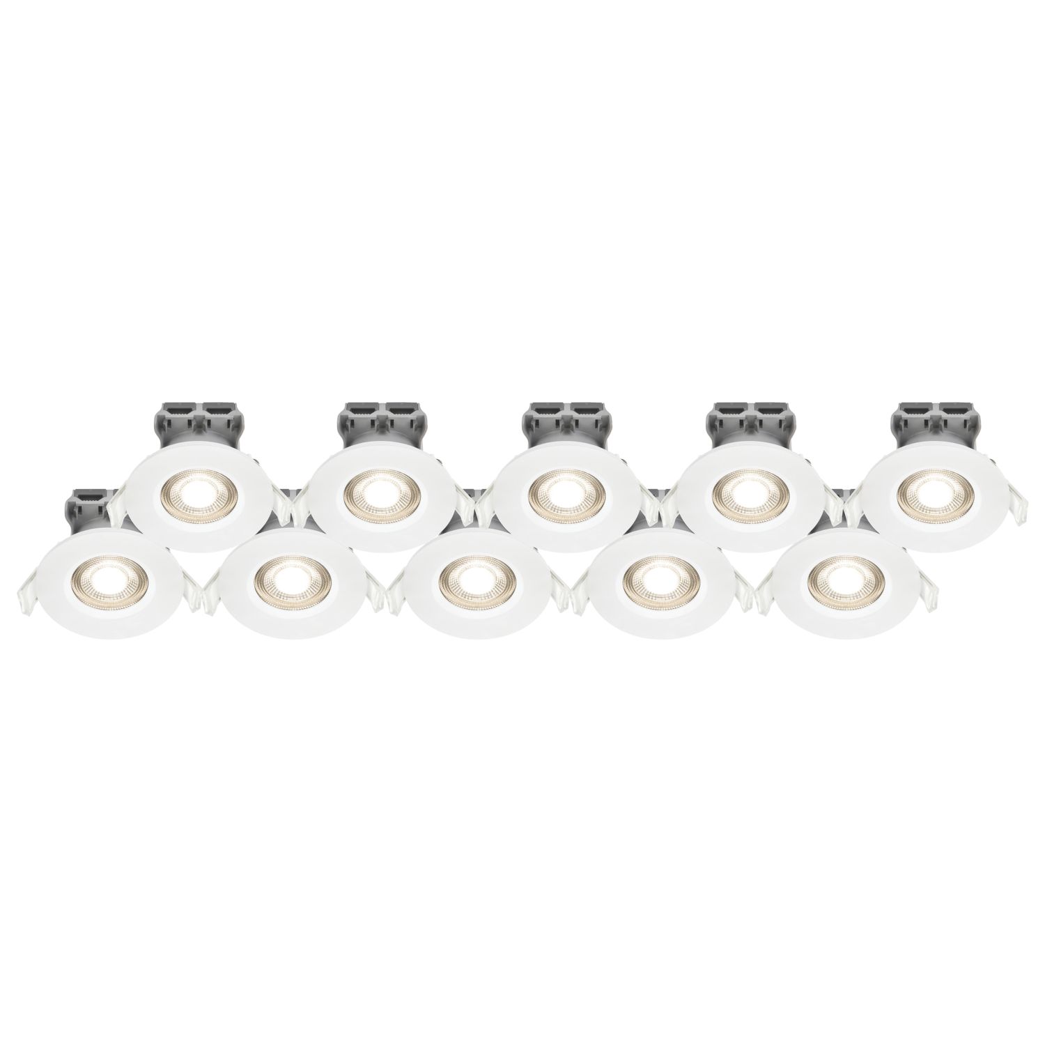 LAP Fixed LED Downlights White 4.5W 420lm 10 Pack (948PP)