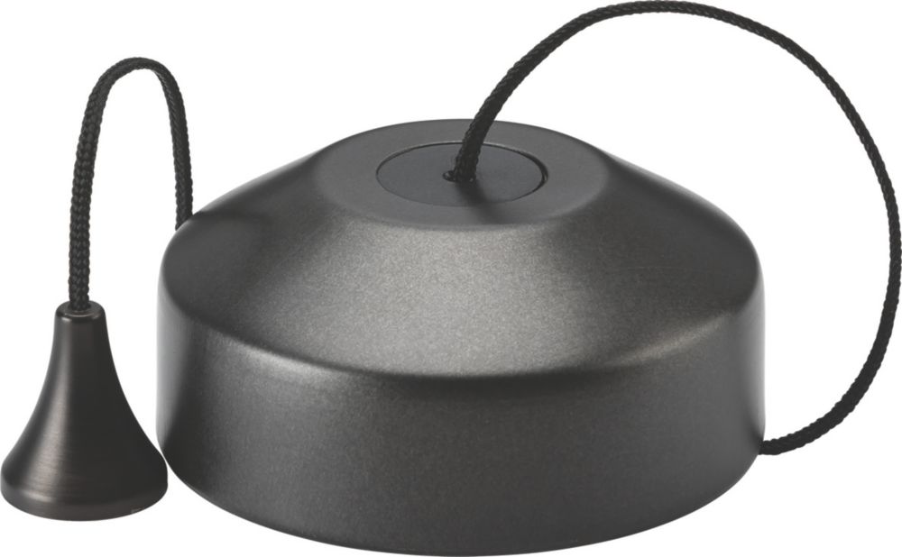 Knightsbridge 1Way LED Pull Cord Dimmer Smoked Bronze Screwfix