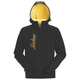 Snickers Logo  Hoodie Black/Yellow X Small 33" Chest