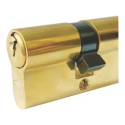 Smith & Locke  6-Pin Cylinder Thumbturn Lock 35-35 (70mm) Polished Brass