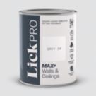 LickPro Max+ 1Ltr Grey 14 Matt Emulsion  Paint