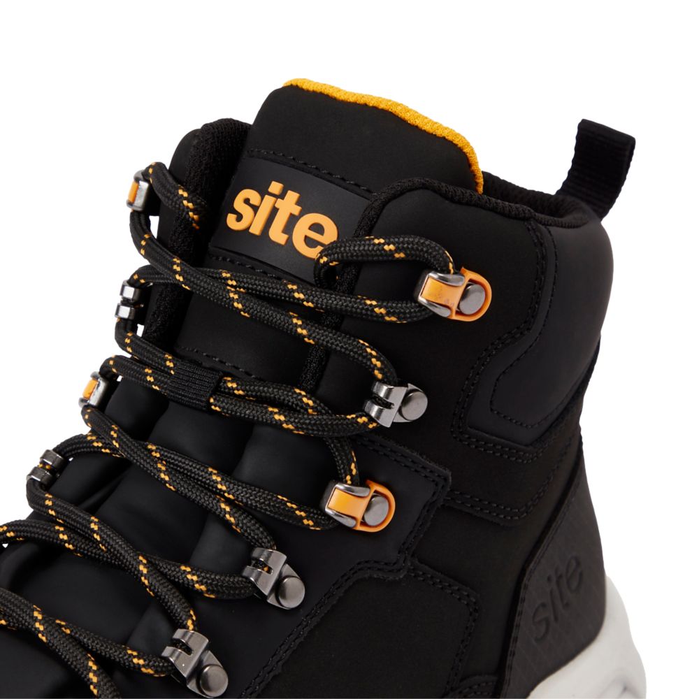 Site Stornes Safety Boots Black Size 8 - Screwfix