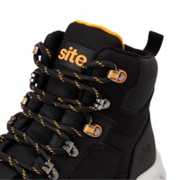 Site Stornes Size 8  Black Waterproof Steel Toe Cap Safety Boots