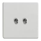 Varilight  10A 2-Gang 2-Way Light Switch  Paintable