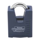 Burg-Wachter Sapphire   Closed Shackle  Laminated Padlock Blue 50mm