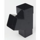 FloPlast  Square Pipe Branch Black 65mm