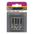 Diall  AAA Alkaline Batteries 4 Pack