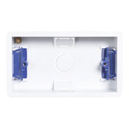 Essentials  2-Gang Dry Lining  Back Box 35mm 5 Pack