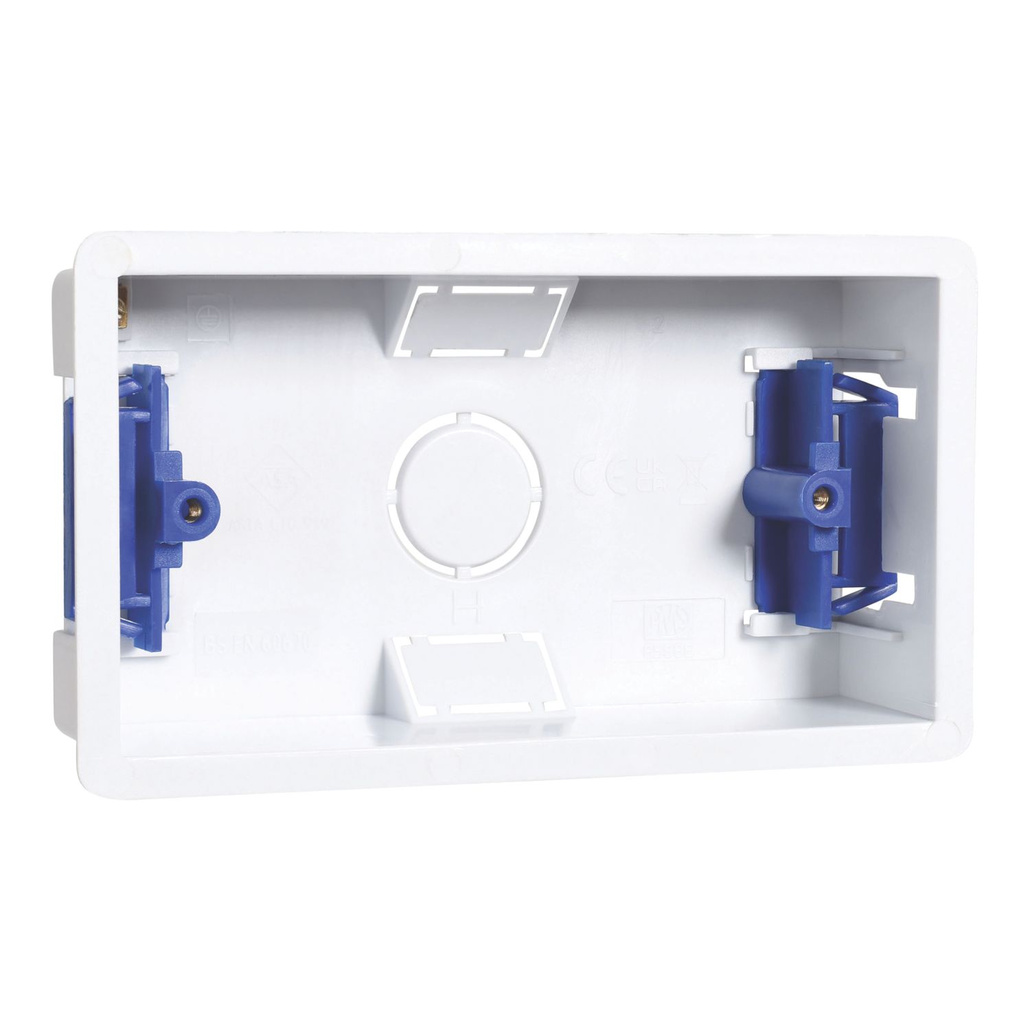 Essentials 2-Gang Dry Lining Back Box 35mm 5 Pack (949AC)