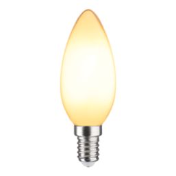 LAP  E14 Candle LED Light Bulb Milky 470lm 2.9W 4 Pack