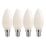 LAP  E14 Candle LED Light Bulb Milky 470lm 2.9W 4 Pack